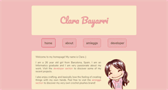 Desktop Screenshot of clarabayarri.com