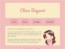 Tablet Screenshot of clarabayarri.com